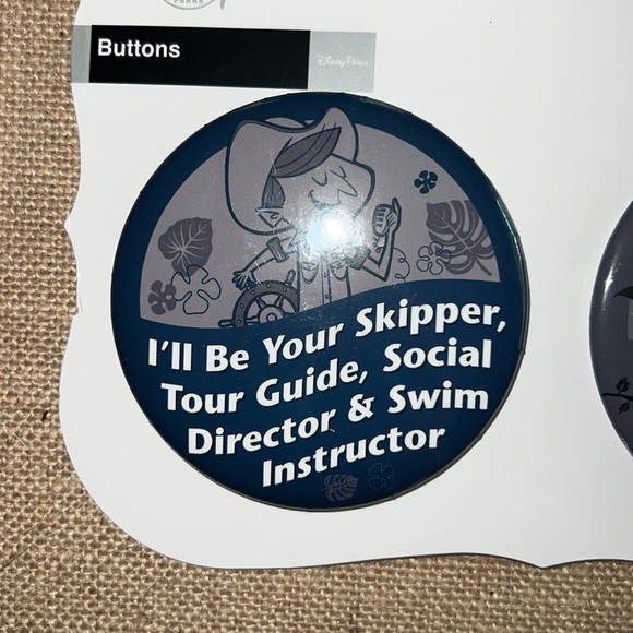 Disney Parks Buttons Jungle Cruise & Haunted Mansion - Picture 2 of 7